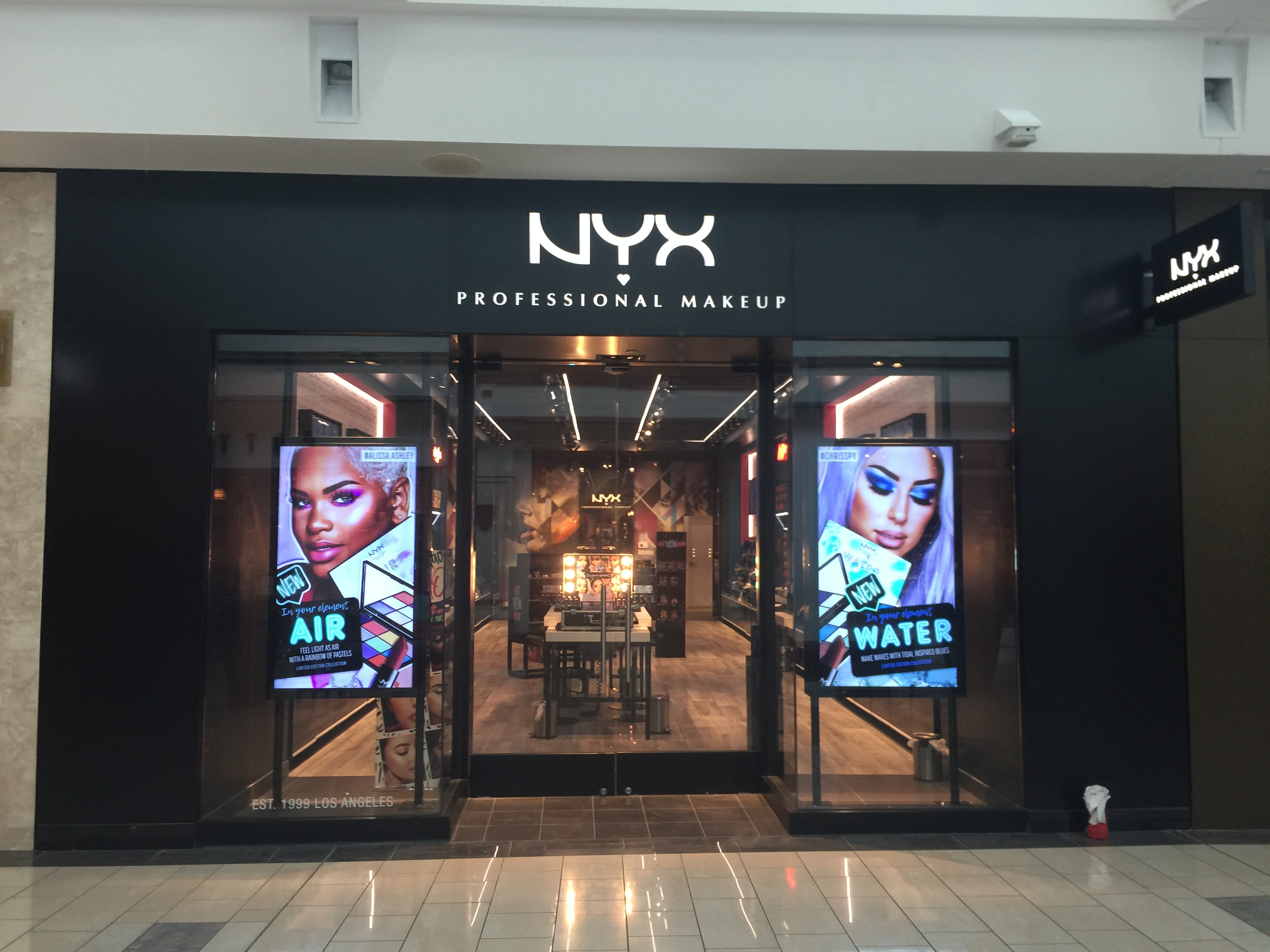 NYX Professional Makeup mall storefront